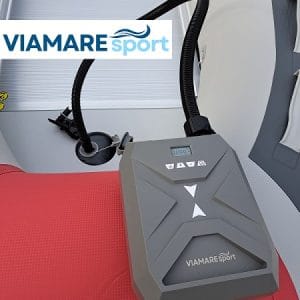 Univerzalna električna zračna TLAČILKA pumpa za čoln kajak sup (VIAMAREsport, 12V, 350L/min, 1.4bar/20psi)