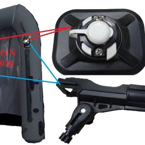 ČOLN gumenjak Fishman VIAMAREsport 250 cm, Premium Carbon, za ribolov, AIRMAT dno, zložljiv, max. 5 KM